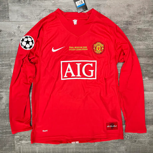 MANCHESTER UNITED 2007/08 HOME JERSEY