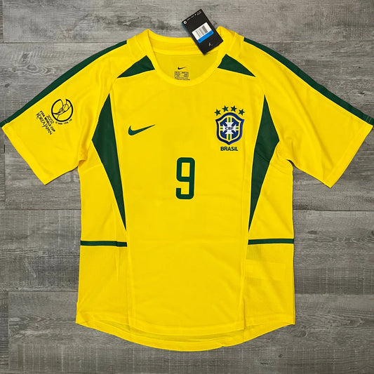 BRAZIL 2002 HOME JERSEY