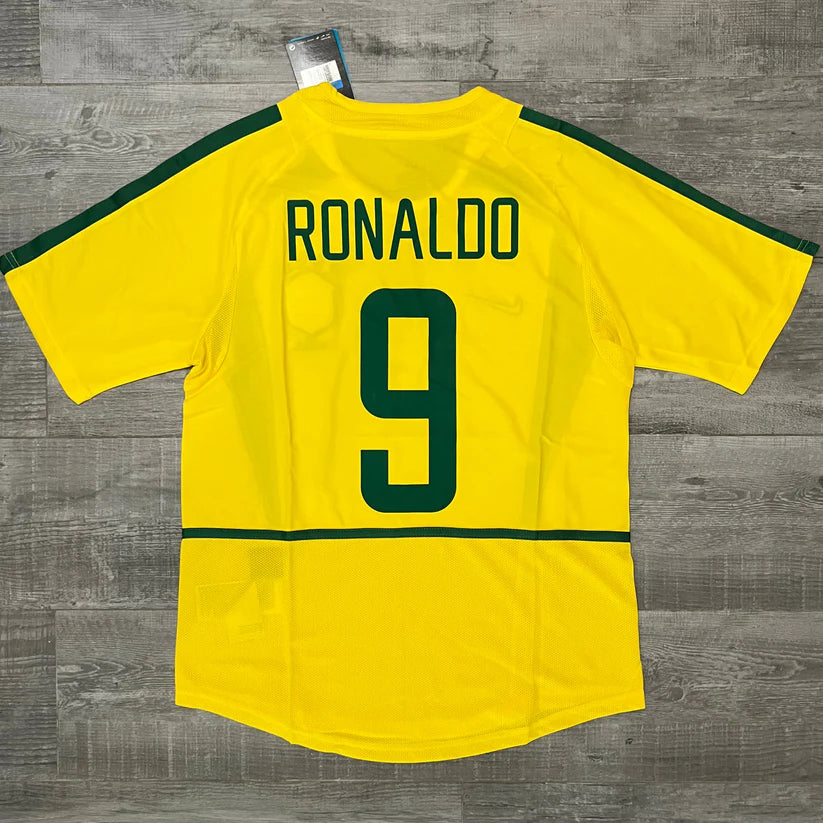 BRAZIL 2002 HOME JERSEY