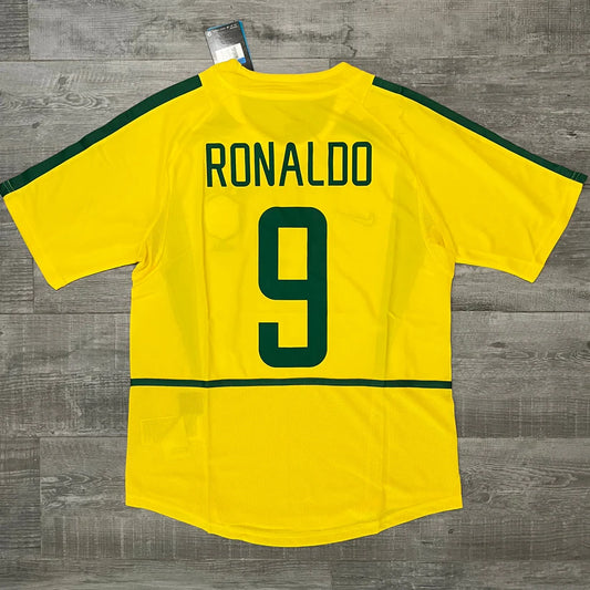 BRAZIL 2002 HOME JERSEY