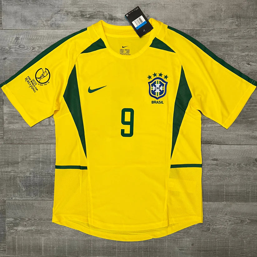 BRAZIL 2002 HOME JERSEY